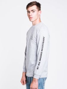 MENS ESS TT LONG SLEEVE T-SHIRT - HTHR GREY - CLEARANCE sold by Boathouse