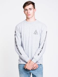 MENS ESS TT LONG SLEEVE T-SHIRT - HTHR GREY - CLEARANCE sold by Boathouse