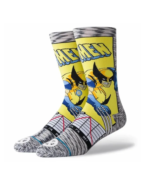 MARVEL WOLVERINE SOCKS - GREY - CLEARANCE sold by Boathouse