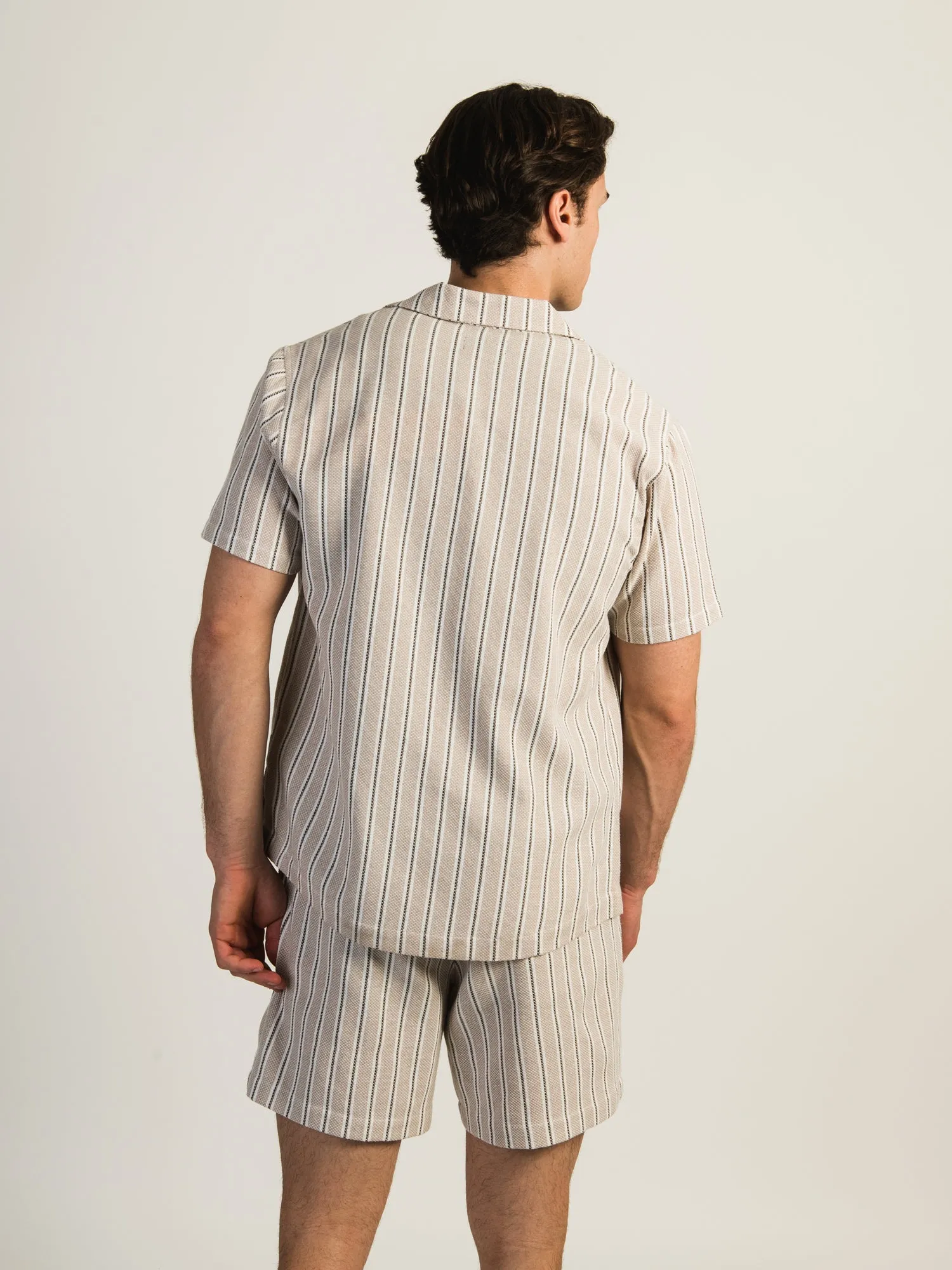 ISLAND HAZE YARN DYE STRIPE WOVEN SHORT SLEEVE SHIRT sold by Boathouse product image thumbnail 2