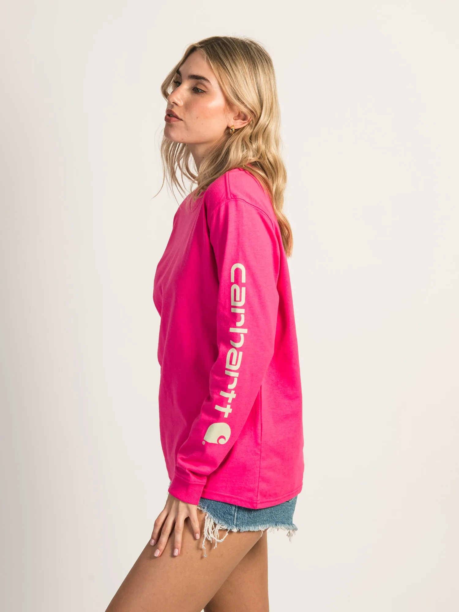 CARHARTT SLEEVE LOGO LONG SLEEVE TEE sold by Boathouse product image thumbnail 2