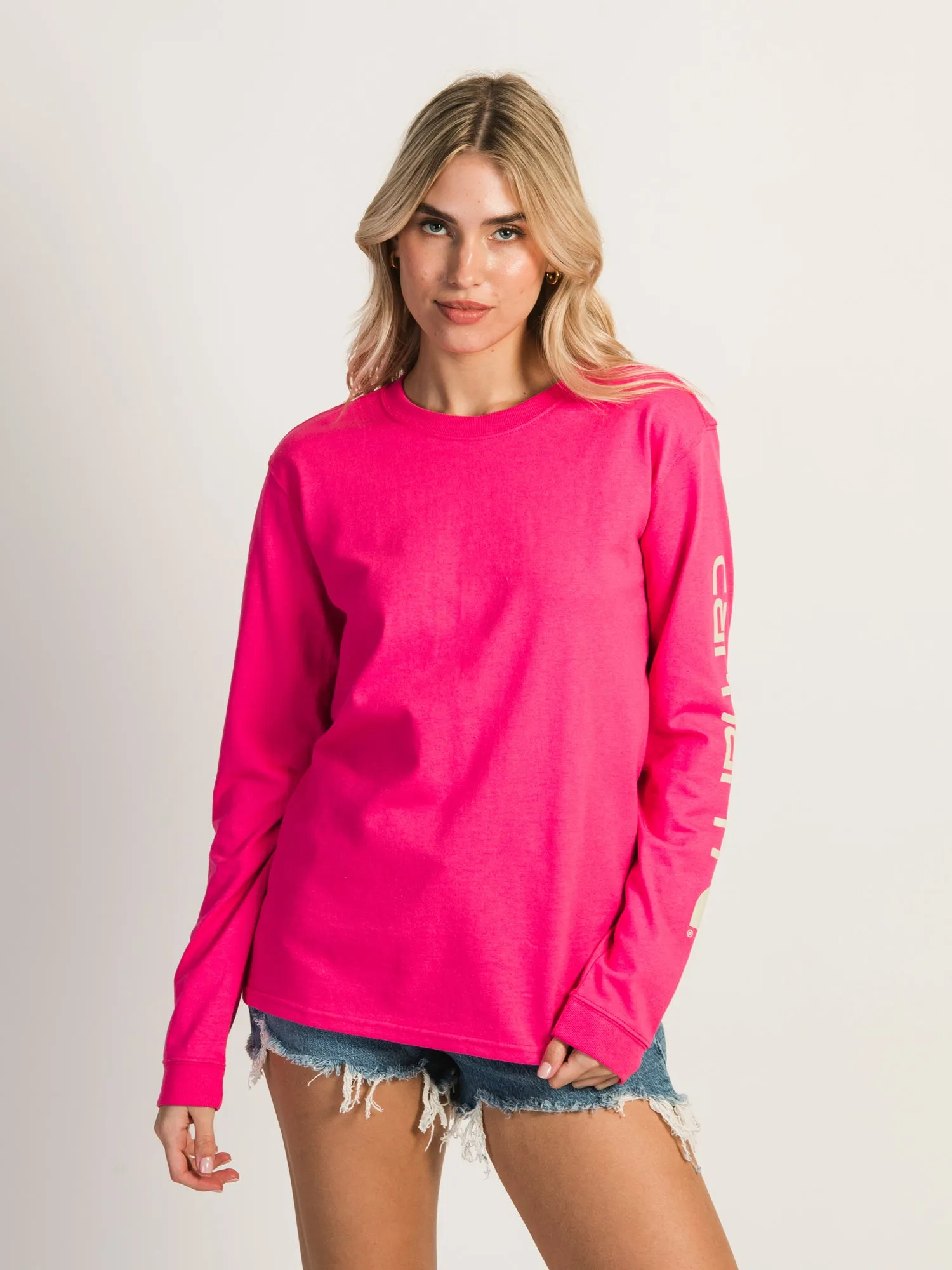 CARHARTT SLEEVE LOGO LONG SLEEVE TEE sold by Boathouse