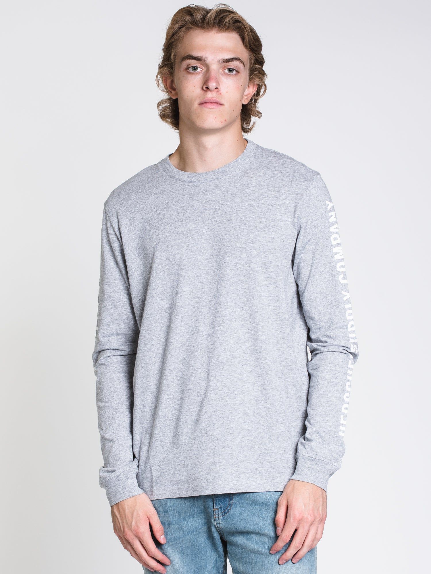 MENS SLEEVE PRINT LONG SLEEVET-SHIRT- GREY - CLEARANCE sold by Boathouse