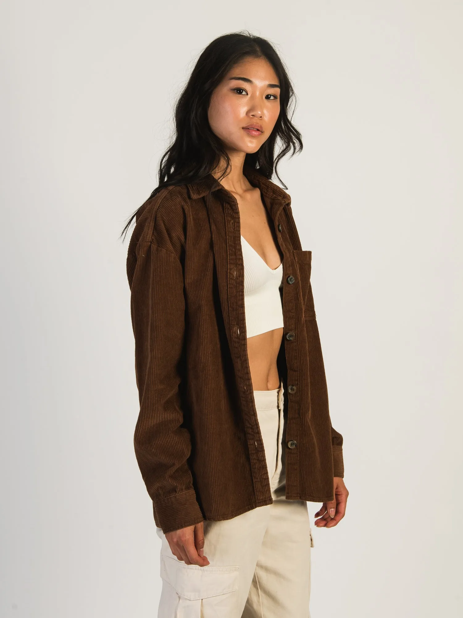 HARLOW CHRISSY CORD SHIRT - COGNAC - CLEARANCE sold by Boathouse product image thumbnail 5