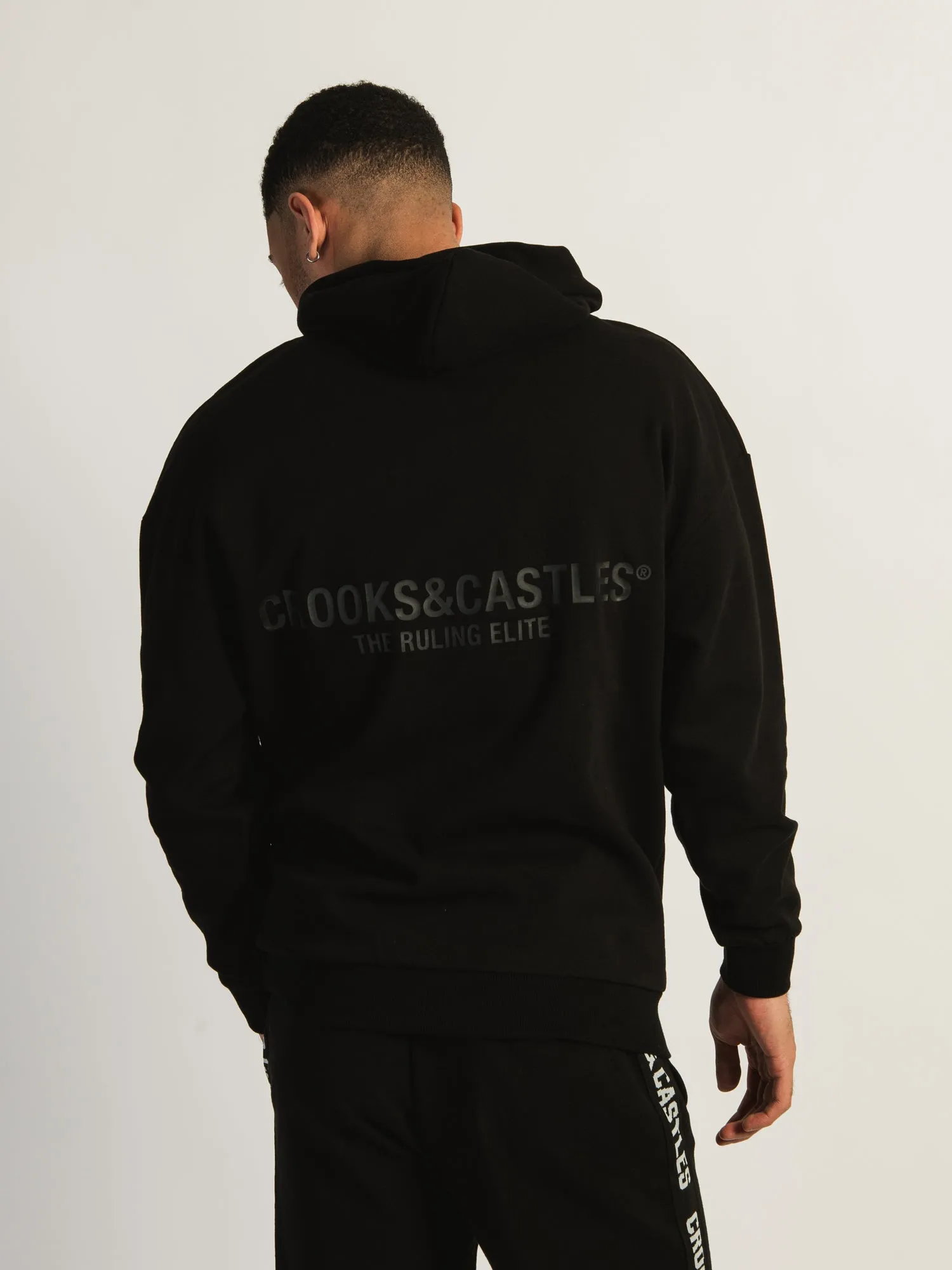 CROOKS & CASTLES DROP RUBBER PATCH PULLOVER HOODIE sold by Boathouse