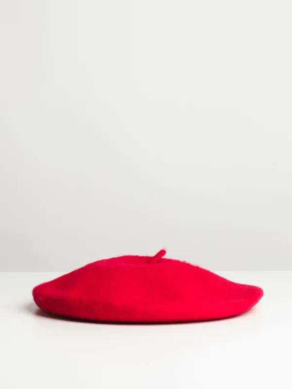 WOOL BERET - RED - CLEARANCE sold by Boathouse