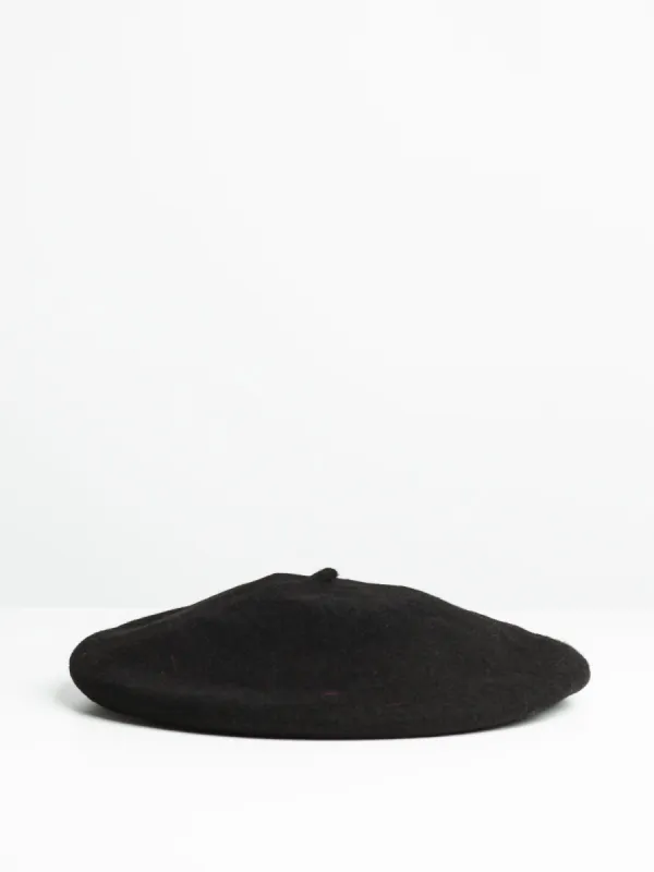 WOOL BERET - BLACK - CLEARANCE sold by Boathouse