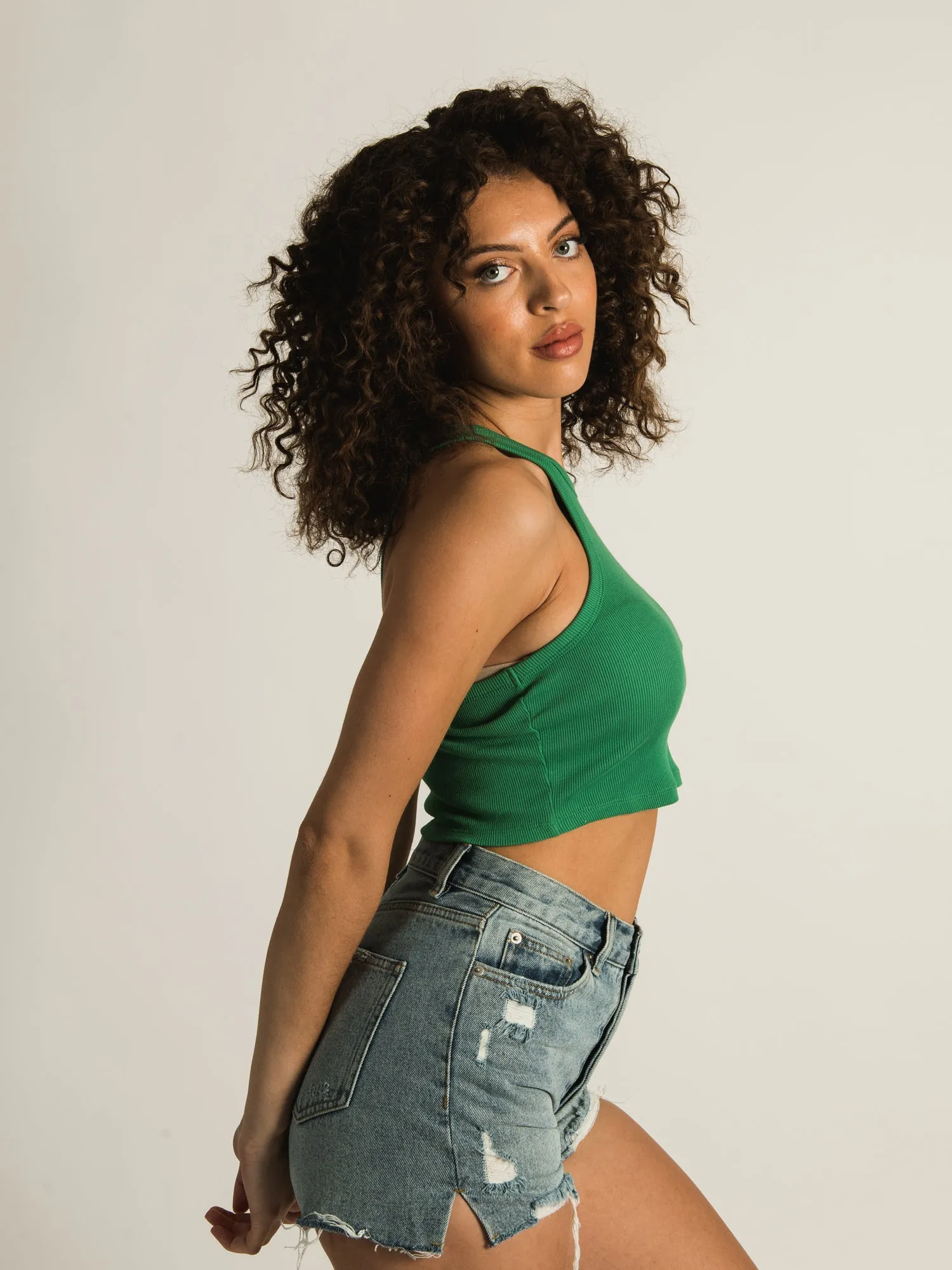 HARLOW SLIM NECK SOLID TANK TOP - CLEARANCE sold by Boathouse product image thumbnail 3