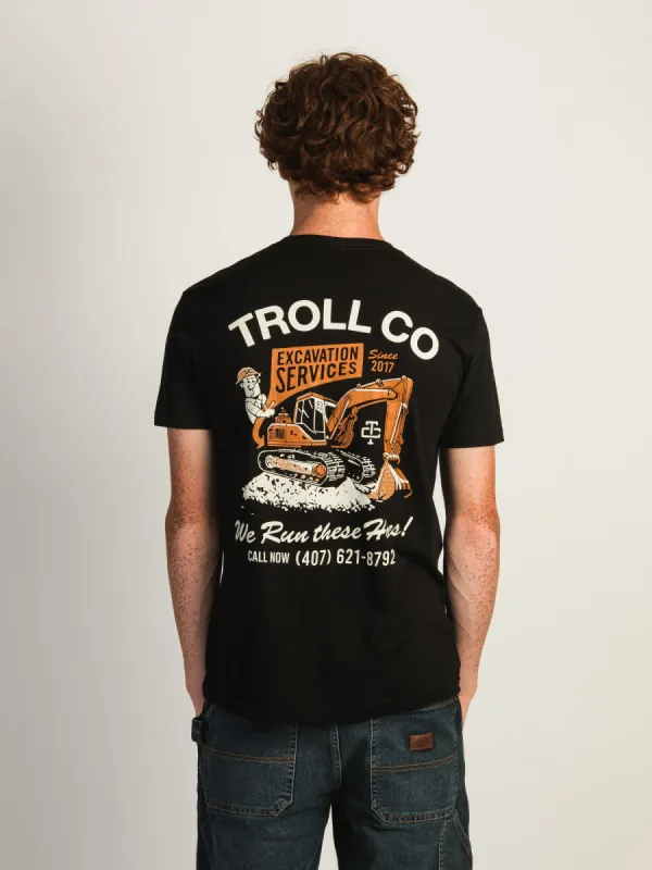 TROLL CO. EXCAVATION SVCS T-SHIRT sold by Boathouse