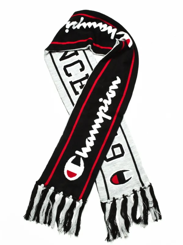 REV KNIT SCARF - BLACK/GREY - CLEARANCE sold by Boathouse