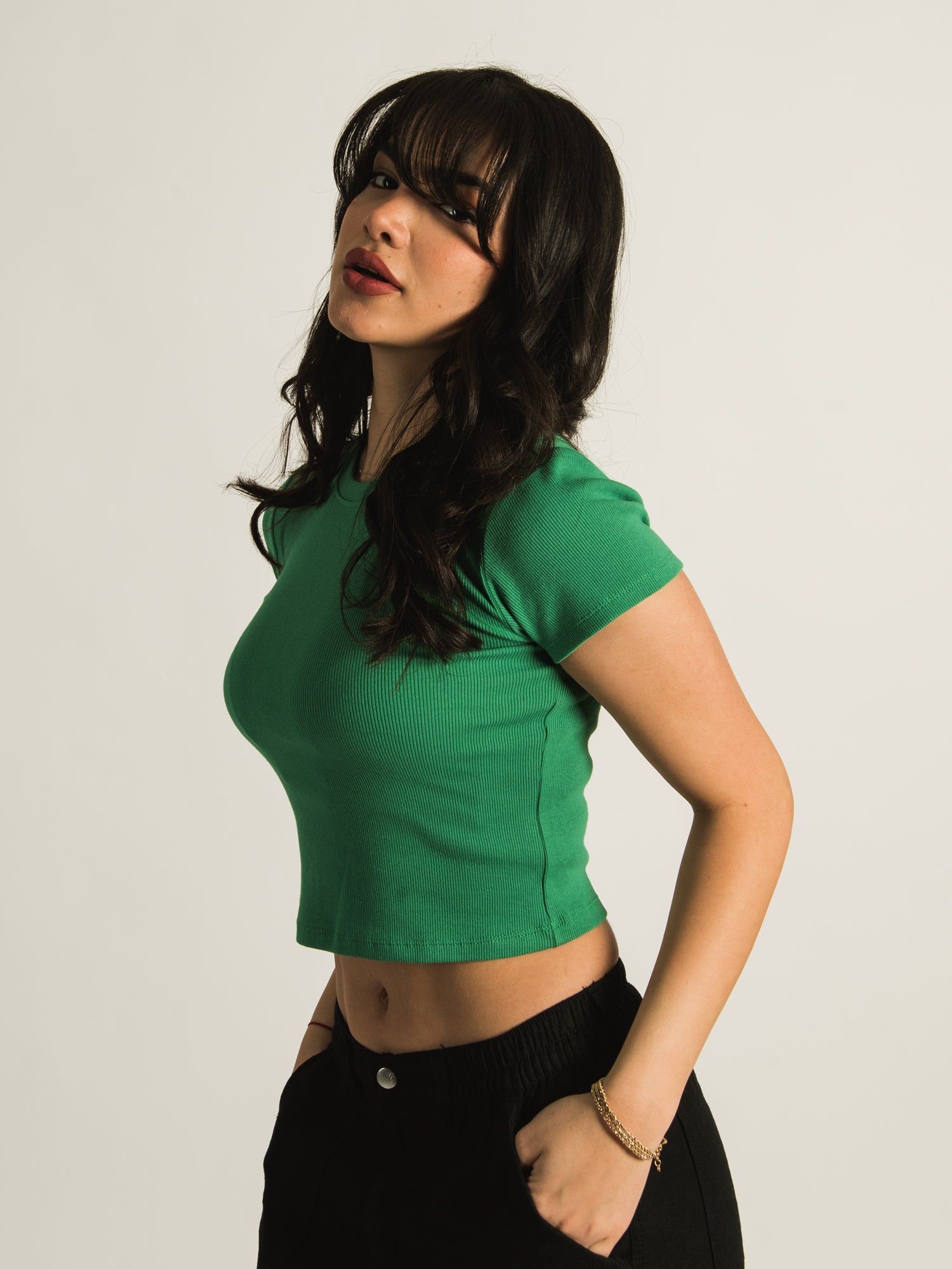 HARLOW RIBBED SOLID BABY TEE - CLEARANCE sold by Boathouse product image thumbnail 4