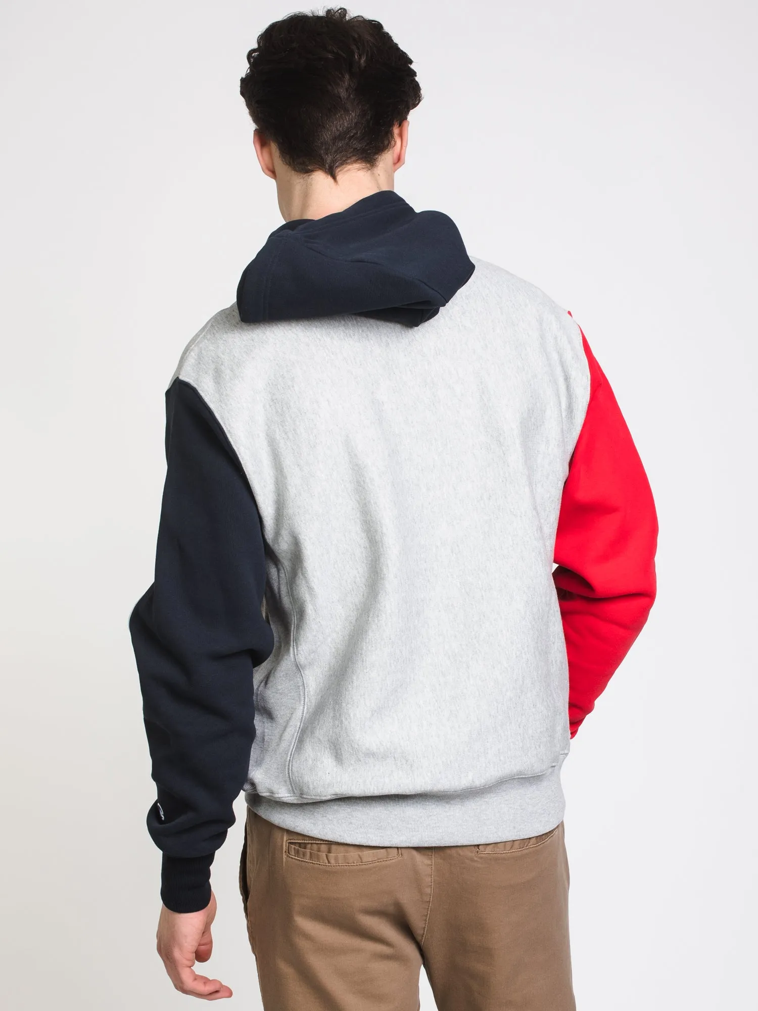 MENS RW 'C' COLOURBLOCK PULLOVER HOODIE - OX GREY - CLEARANCE sold by Boathouse product image thumbnail 2