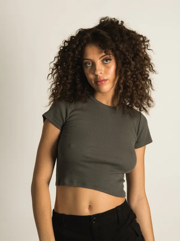 HARLOW RIBBED SOLID BABY TEE  - CLEARANCE sold by Boathouse