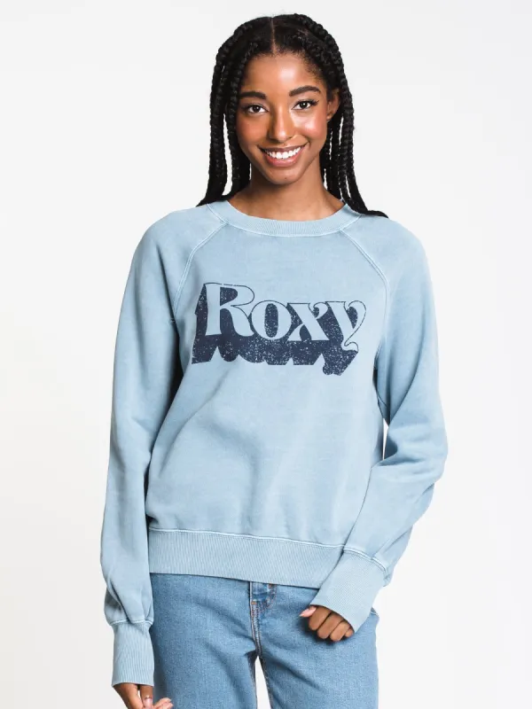 WOMENS GOOFY FOOT LONG SLEEVE CREW - BLUE - CLEARANCE made by Boathouse