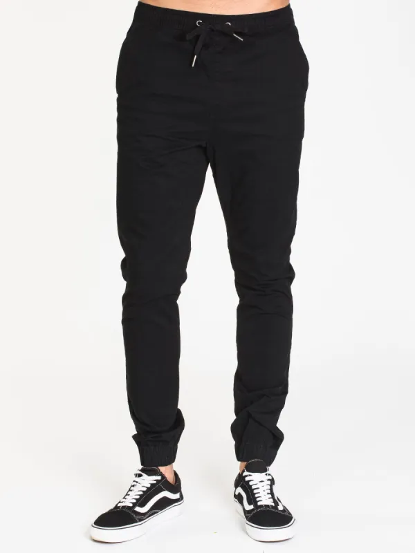 MENS CROOKS JOGGER - BLACK - CLEARANCE made by Boathouse
