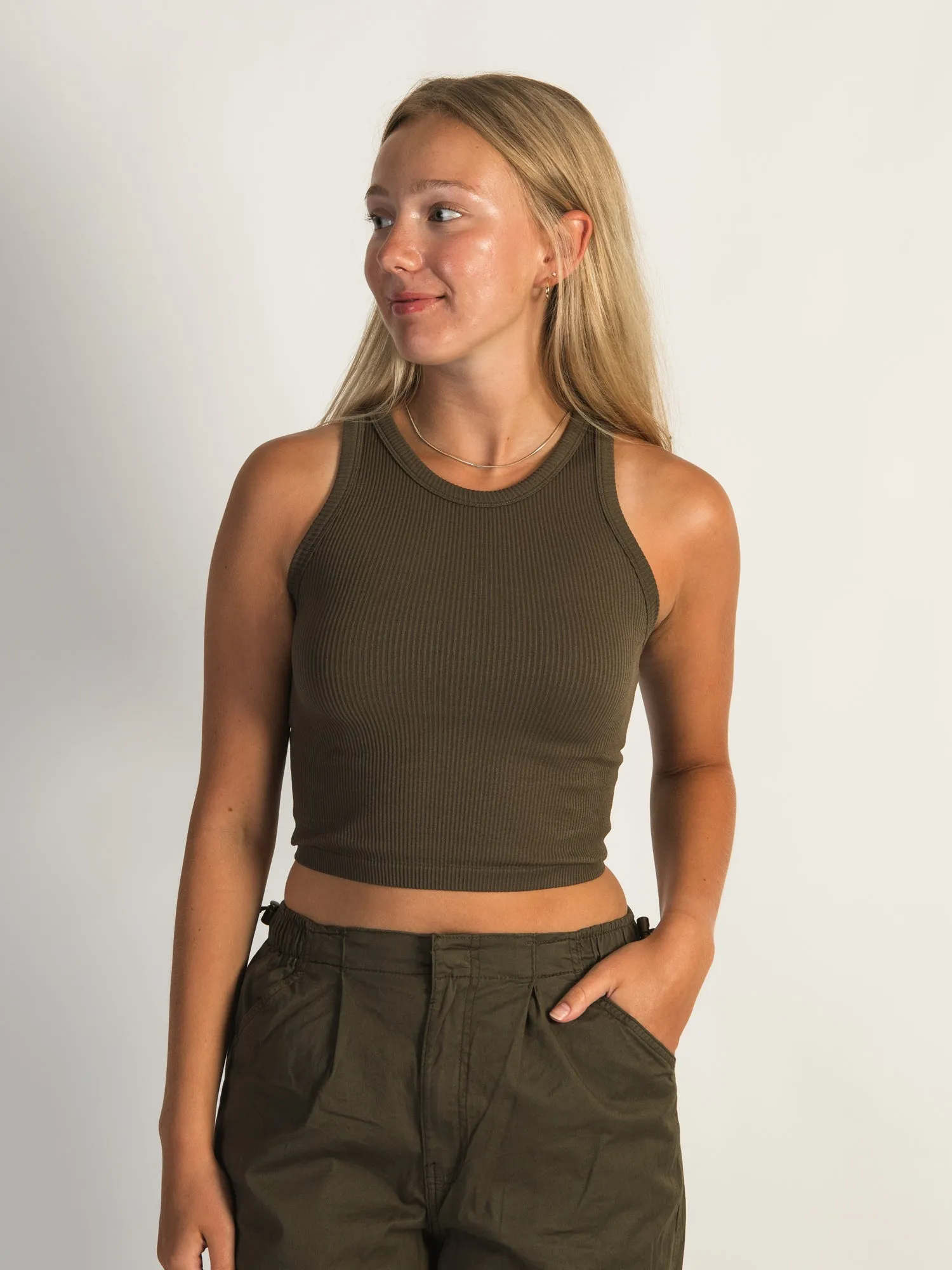 HARLOW MACY TANK TOP - GREEN - CLEARANCE sold by Boathouse
