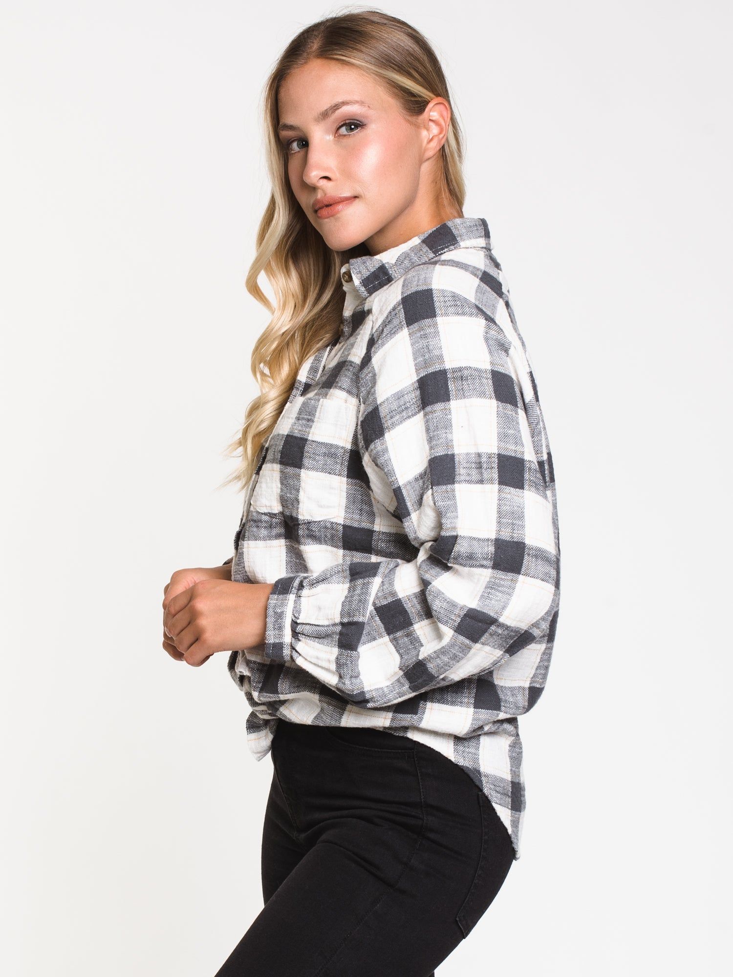 WOMENS KENDALL OVERSIZED FLANEL - CLEARANCE sold by Boathouse product image thumbnail 3