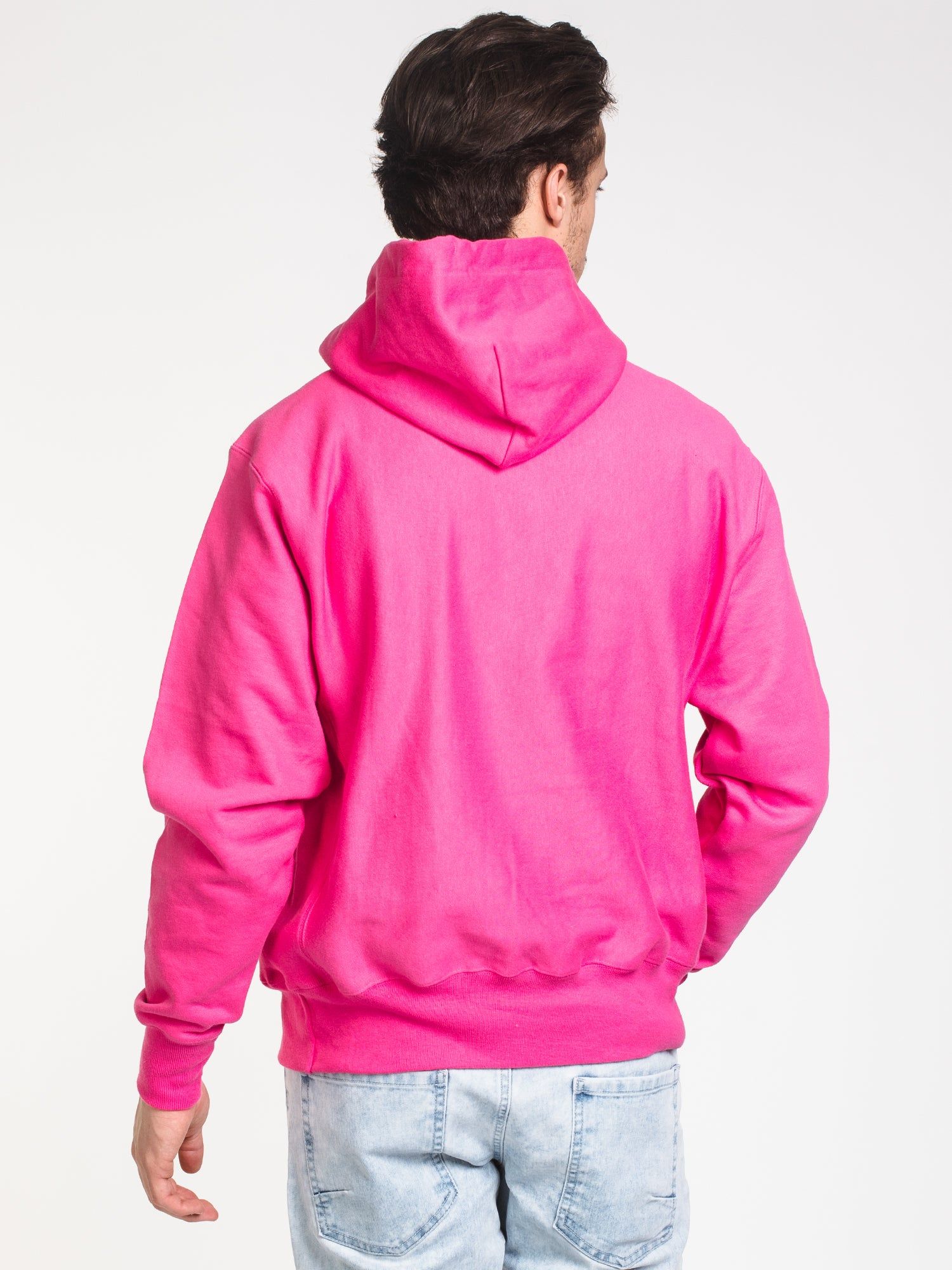 MENS REV WEAVE CHN PULLOVER HOODIE - PINK - CLEARANCE sold by Boathouse product image thumbnail 2