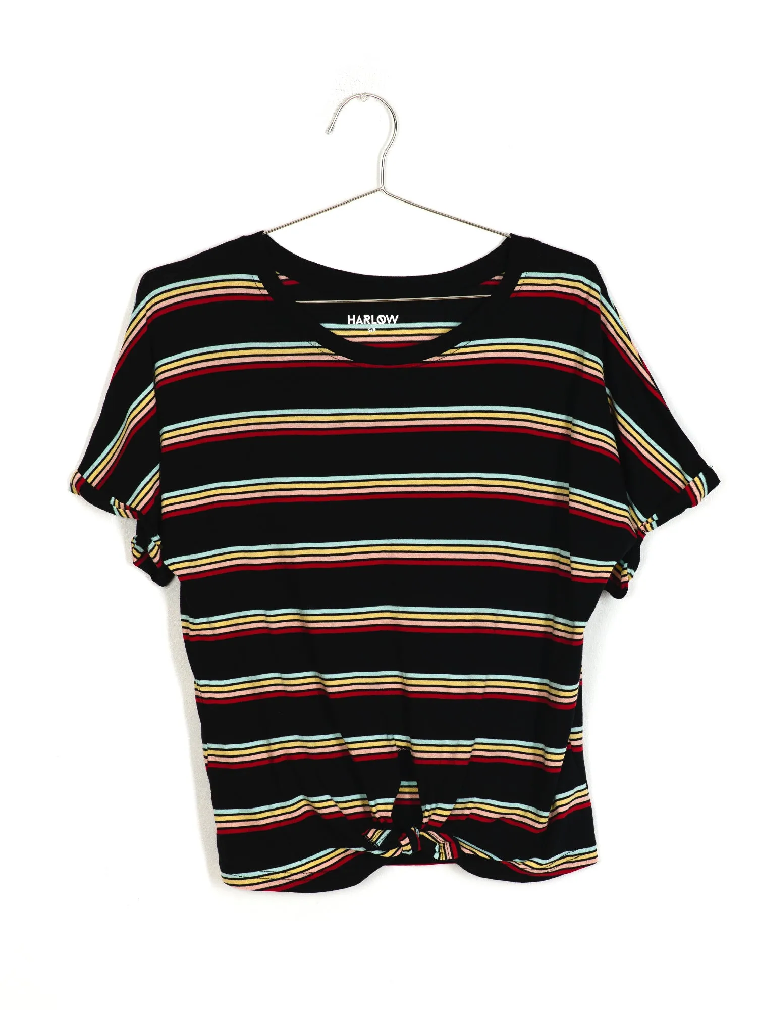 HARLOW LAYLA KNOTTED STRIPE TEE - CLEARANCE sold by Boathouse product image thumbnail 4