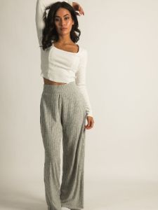 HARLOW RIBBED WIDE LEG PANTS - CLEARANCE sold by Boathouse