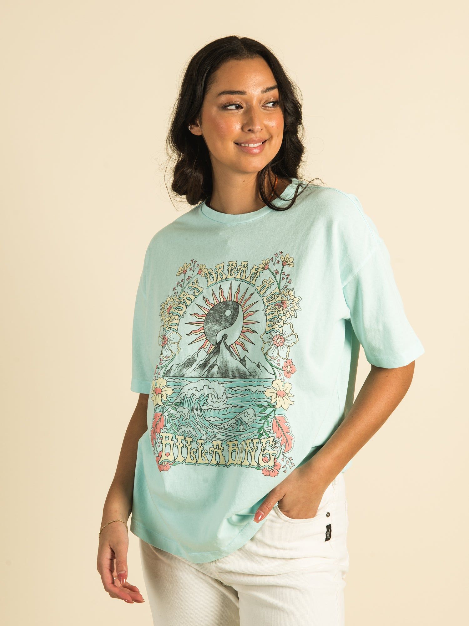 BILLABONG DAYDREAM AWAY SHORT SLEEVE BOYFRIEND TEE sold by Boathouse product image thumbnail 2