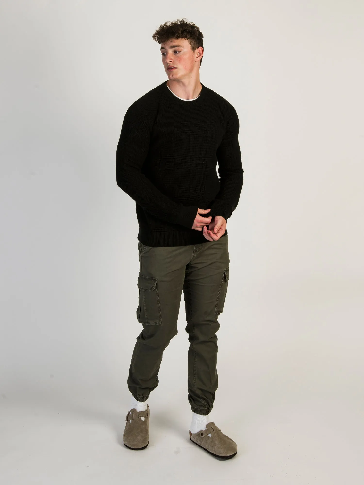 KOLBY WAFFLE KNIT CREW COLLAR - CLEARANCE sold by Boathouse product image thumbnail 2