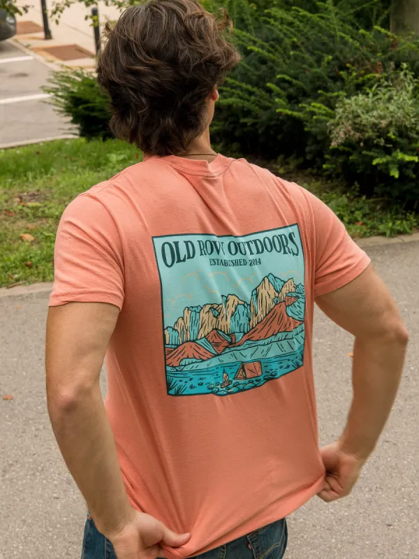 OLD ROW OUTDOORS MOUNTAIN RANGE T-SHIRT sold by Boathouse