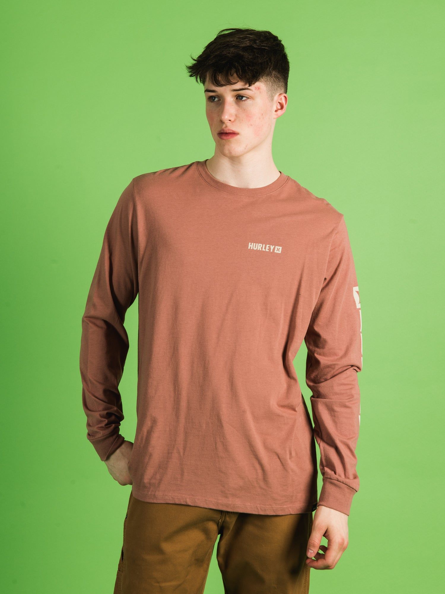 HURLEY EVERYDAY THE BOX LONG SLEEVE TEE - CLEARANCE sold by Boathouse