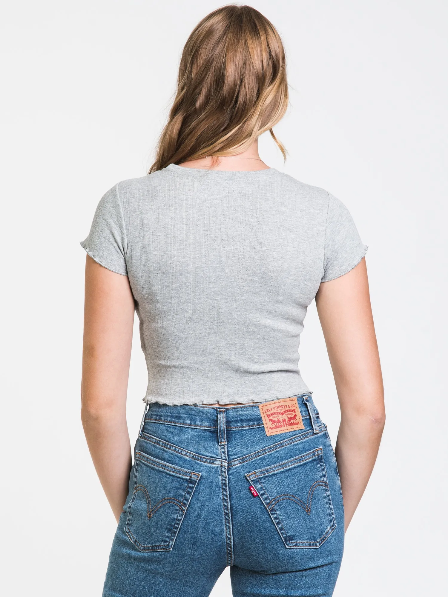 HARLOW AVA POINTELLE TEE - CLEARANCE sold by Boathouse product image thumbnail 2