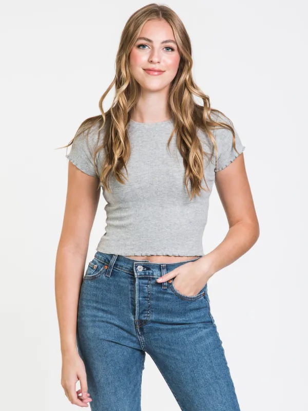 HARLOW AVA POINTELLE TEE - CLEARANCE sold by Boathouse