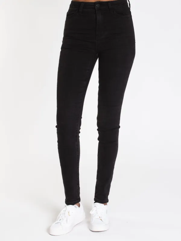 WOMENS HI-RISE SKINNY DENIM - BLACK - CLEARANCE sold by Boathouse