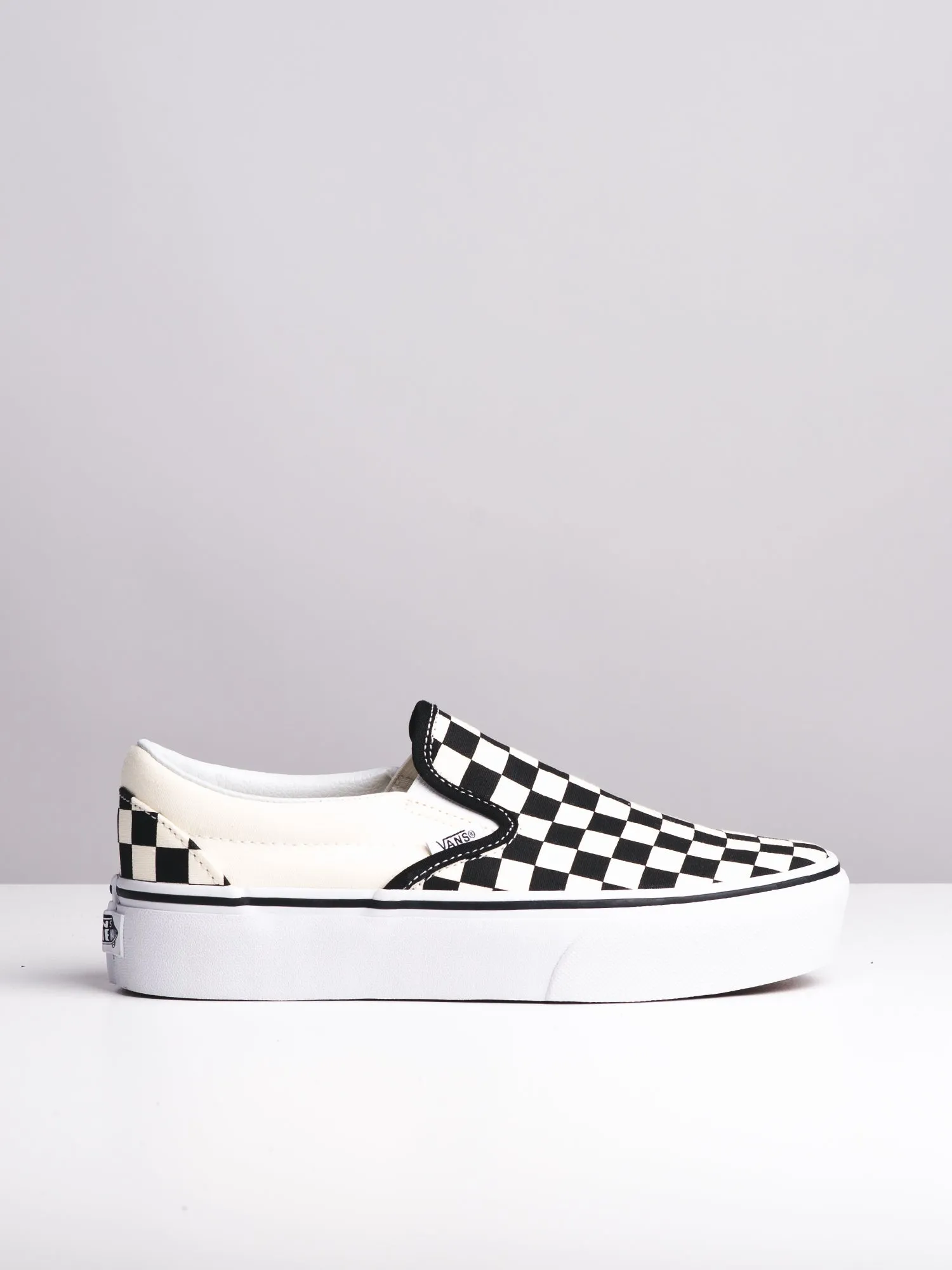 WOMENS VANS CLASSIC SLIP-ON PLATFORM CHECKER CANVAS SHOES sold by Boathouse
