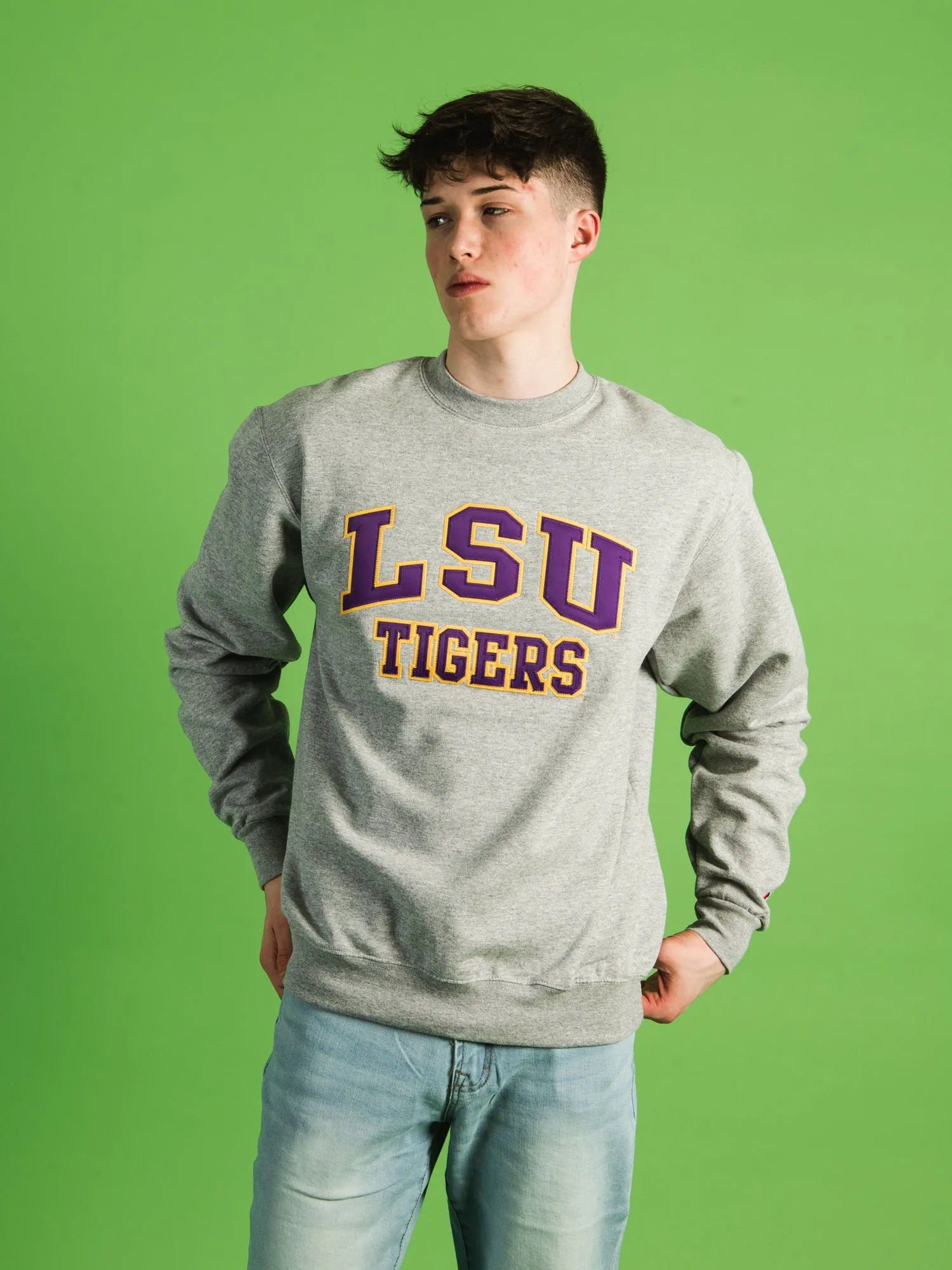 CHAMPION LSU CREWNECK sold by Boathouse