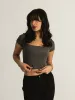 HARLOW SQUARE NECK T-SHIRT - CLEARANCE sold by Boathouse