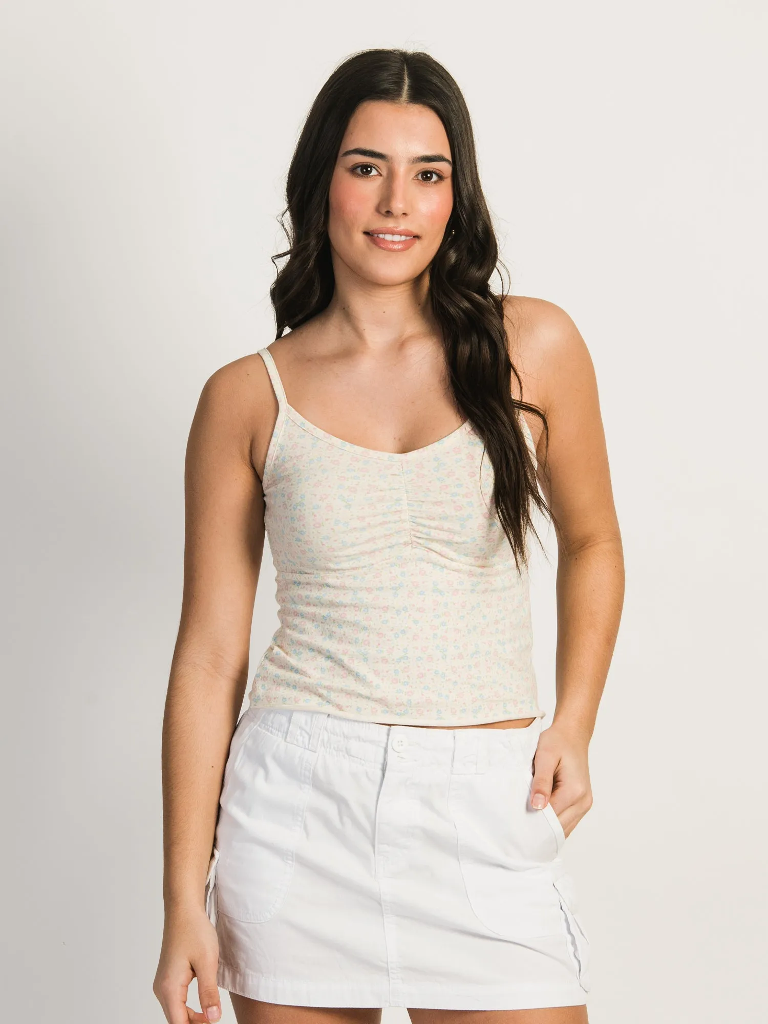 HARLOW ABBY DITSY TANK TOP - CREAM - CLEARANCE sold by Boathouse