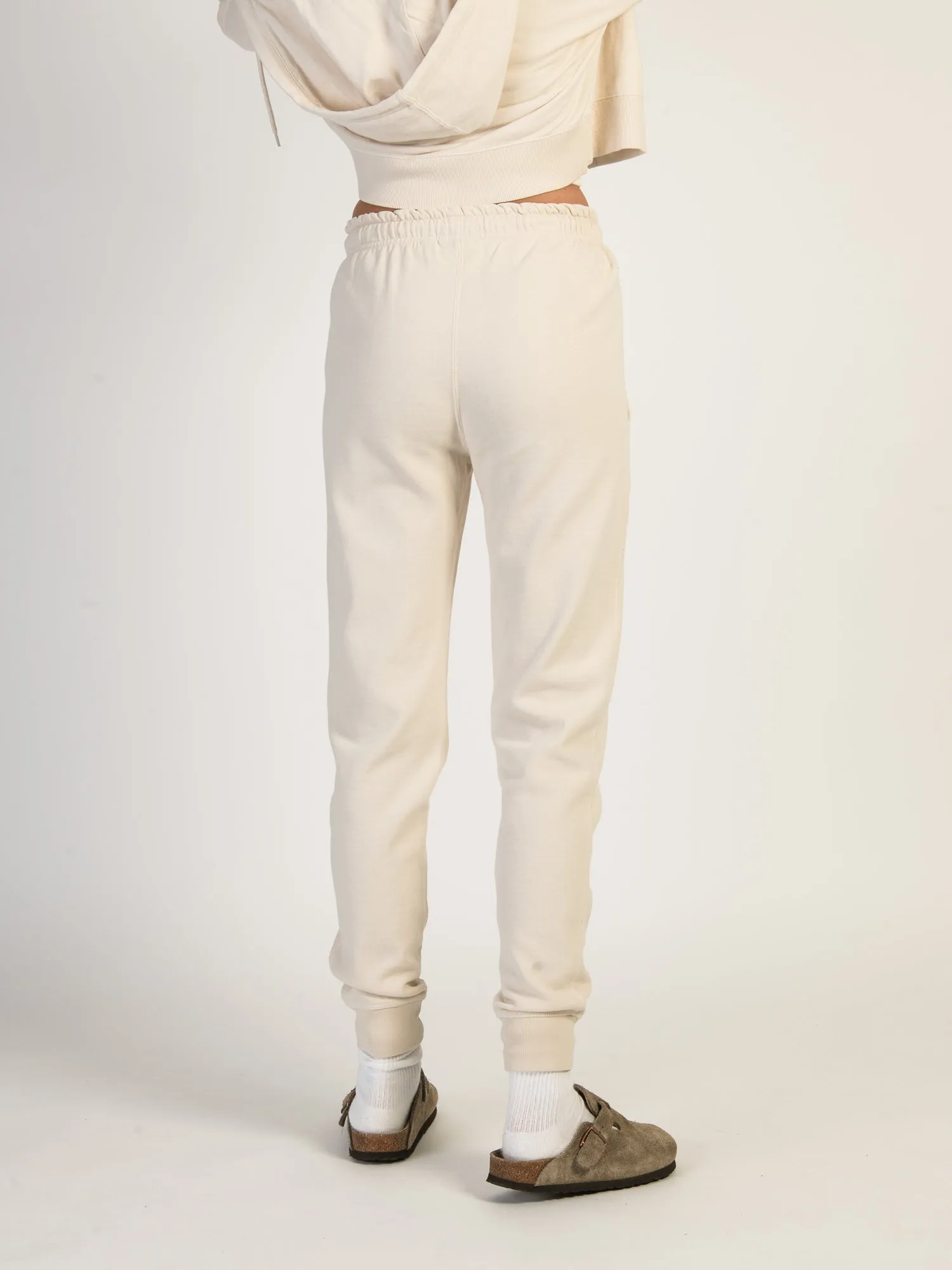 HARLOW HIGH RISE FLEECE JOGGER - CREAM - CLEARANCE sold by Boathouse product image thumbnail 3
