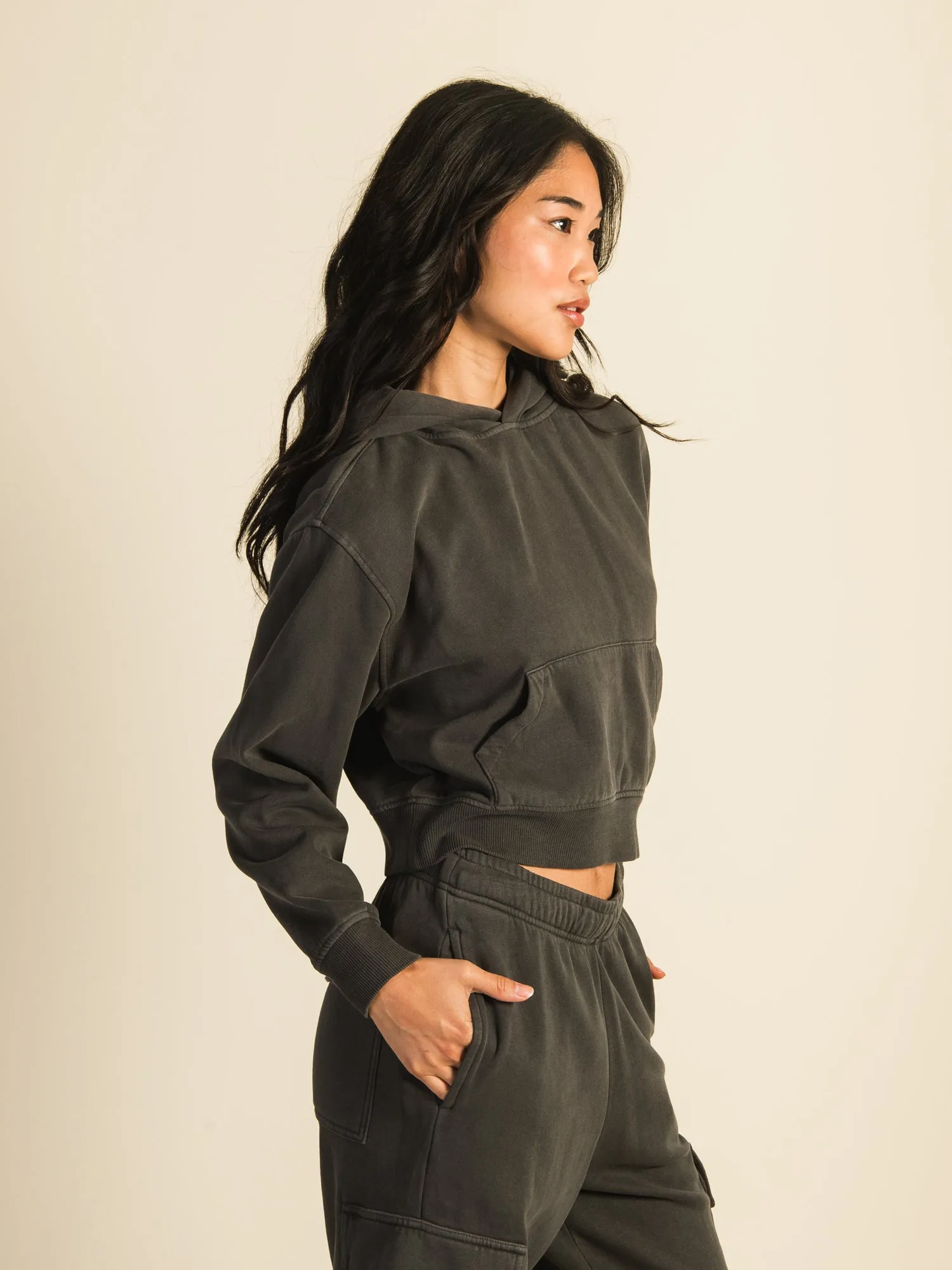 HARLOW BRE POPOVER HOODIE - CHARCOAL - CLEARANCE sold by Boathouse product image thumbnail 3