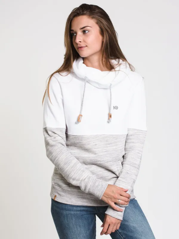 TENTREE BLOCKED BANSHEE CORK PATCH HOODIE-G/W - CLEARANCE made by Boathouse