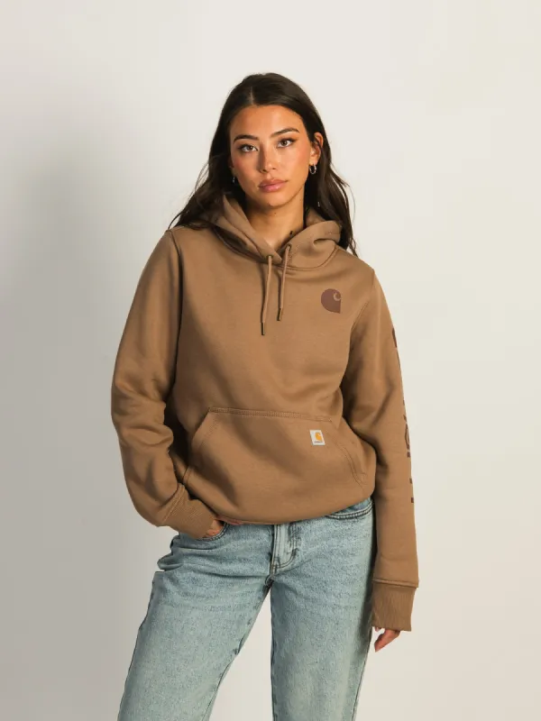 CARHARTT LOGO SLEEVE PULLOVER HOODIE sold by Boathouse