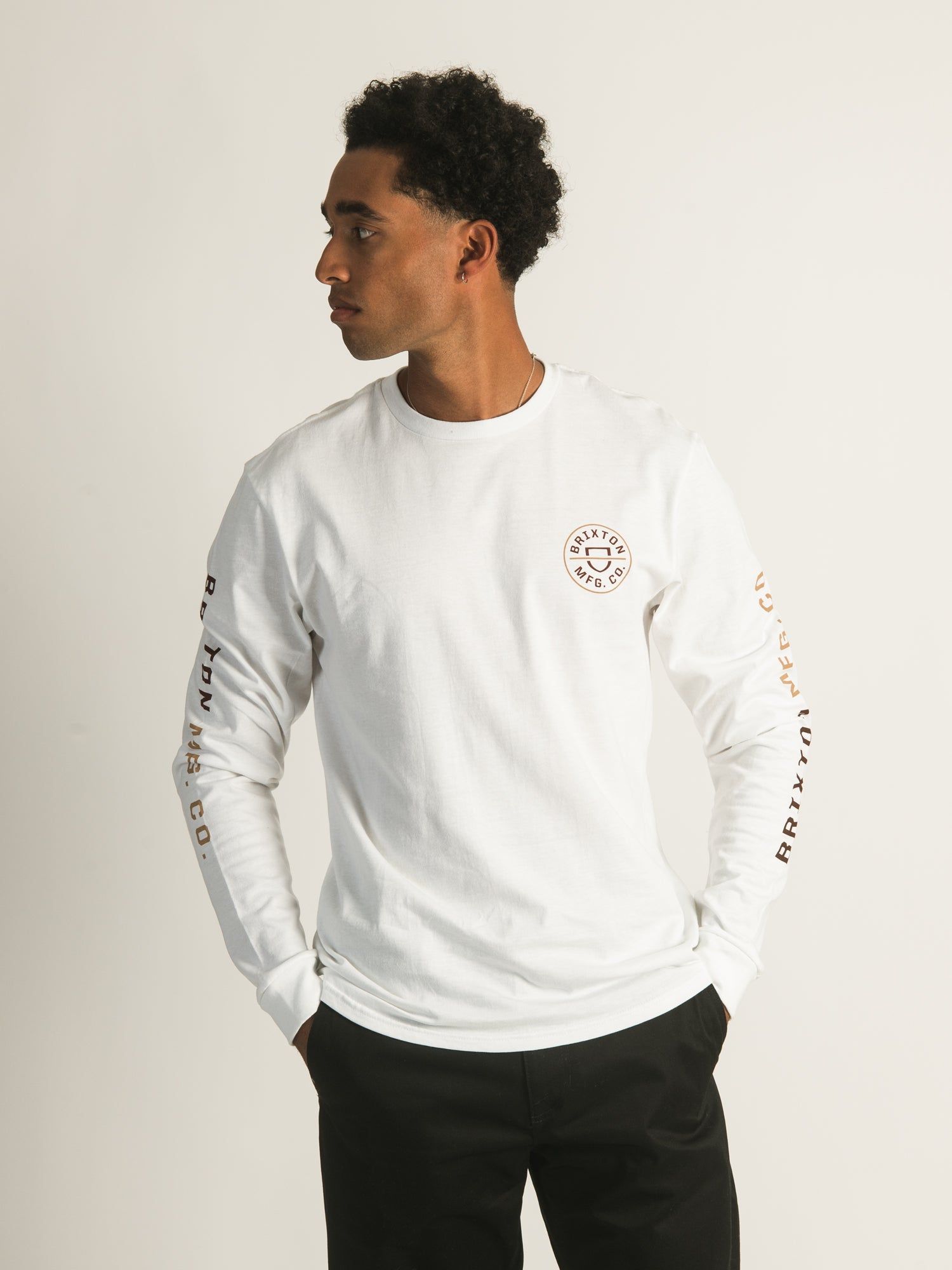 BRIXTON CREST LONG SLEEVE TEE sold by Boathouse product image thumbnail 2
