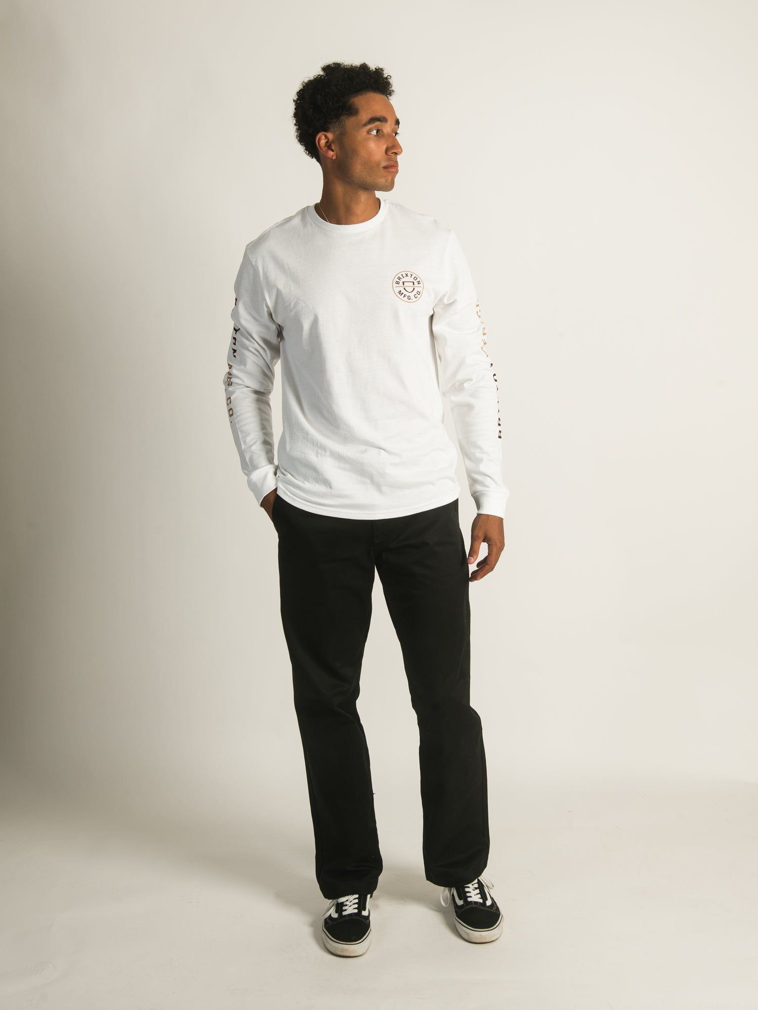 BRIXTON CREST LONG SLEEVE TEE sold by Boathouse product image thumbnail 3