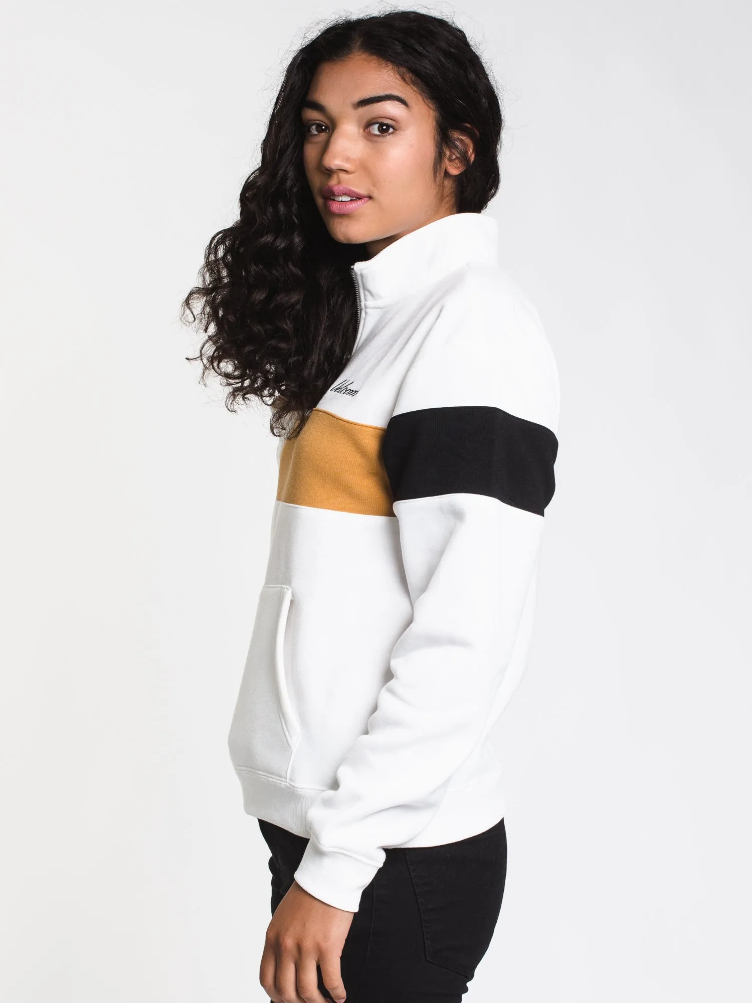 WOMENS SHORT STAXX QTR ZIP PULLOVER - WHT - CLEARANCE sold by Boathouse product image thumbnail 3