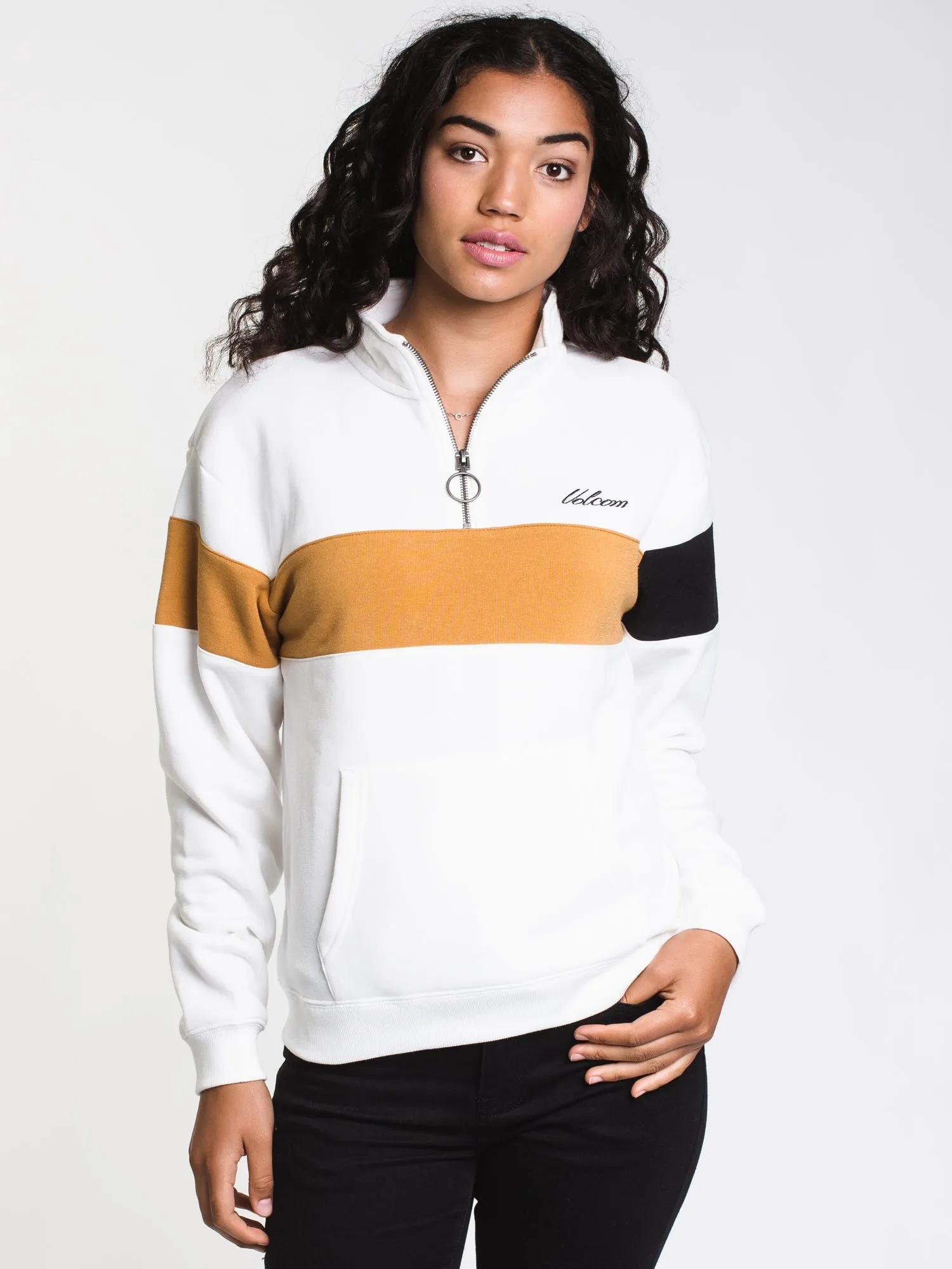 WOMENS SHORT STAXX QTR ZIP PULLOVER - WHT - CLEARANCE sold by Boathouse product image thumbnail 4