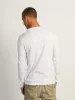 LONG SLEEVE CREWNECK TEE- WHITE sold by Boathouse