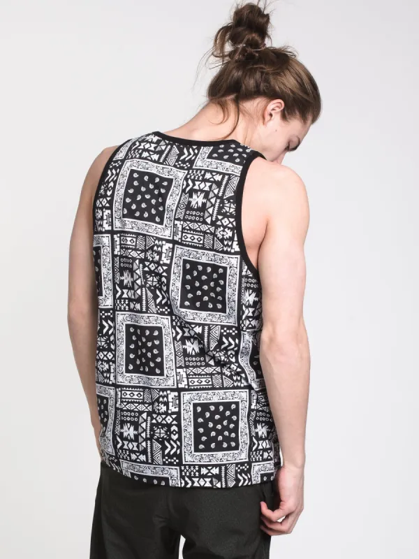 MENS HEFF PRINT TANK - CLEARANCE sold by Boathouse