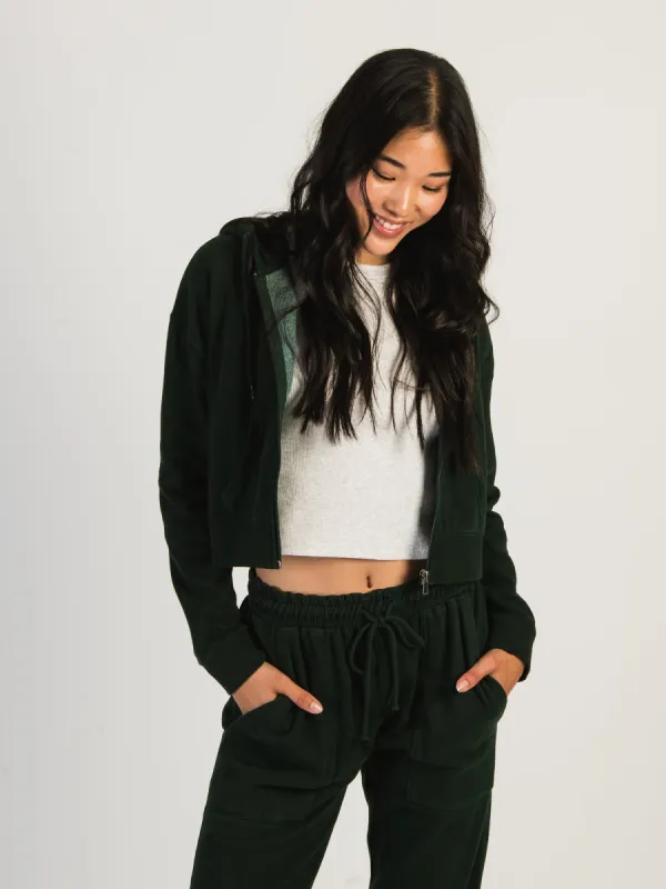 HARLOW JOSIE ZIP UP HOODIE - FOREST - CLEARANCE sold by Boathouse