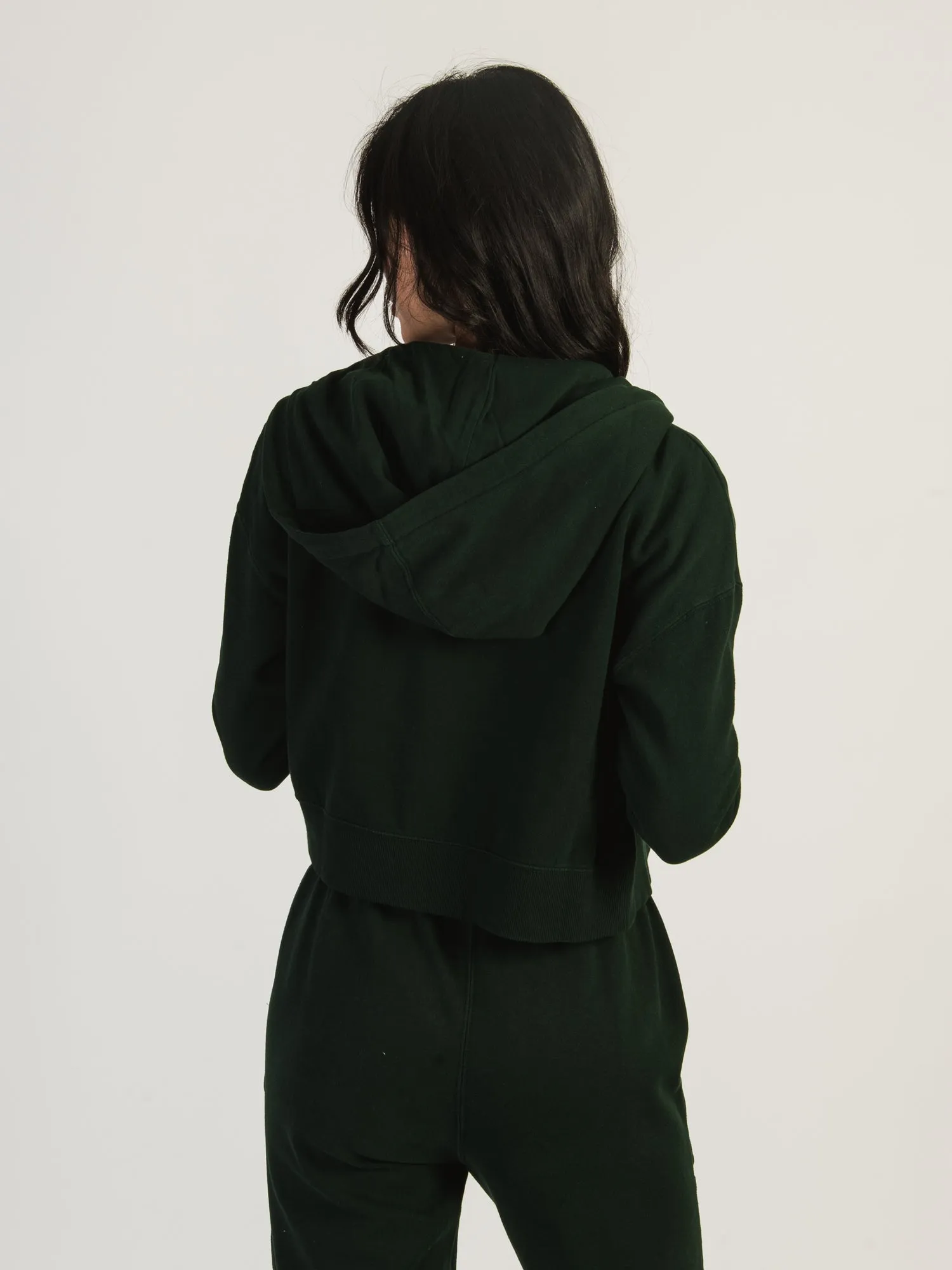 HARLOW JOSIE ZIP UP HOODIE - FOREST - CLEARANCE sold by Boathouse product image thumbnail 3