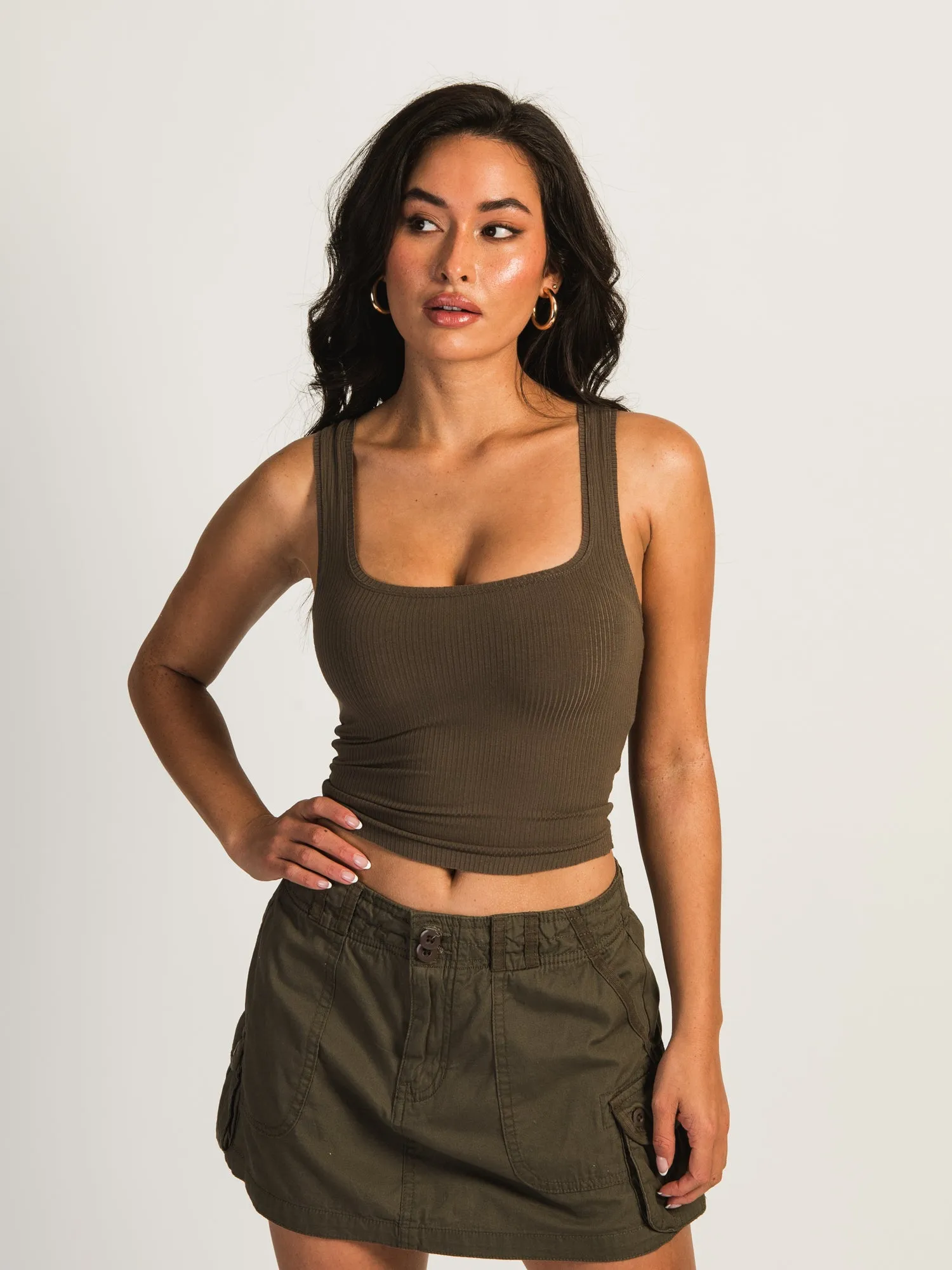 HARLOW LUCIE TANK - ARMY GREEN sold by Boathouse product image thumbnail 3
