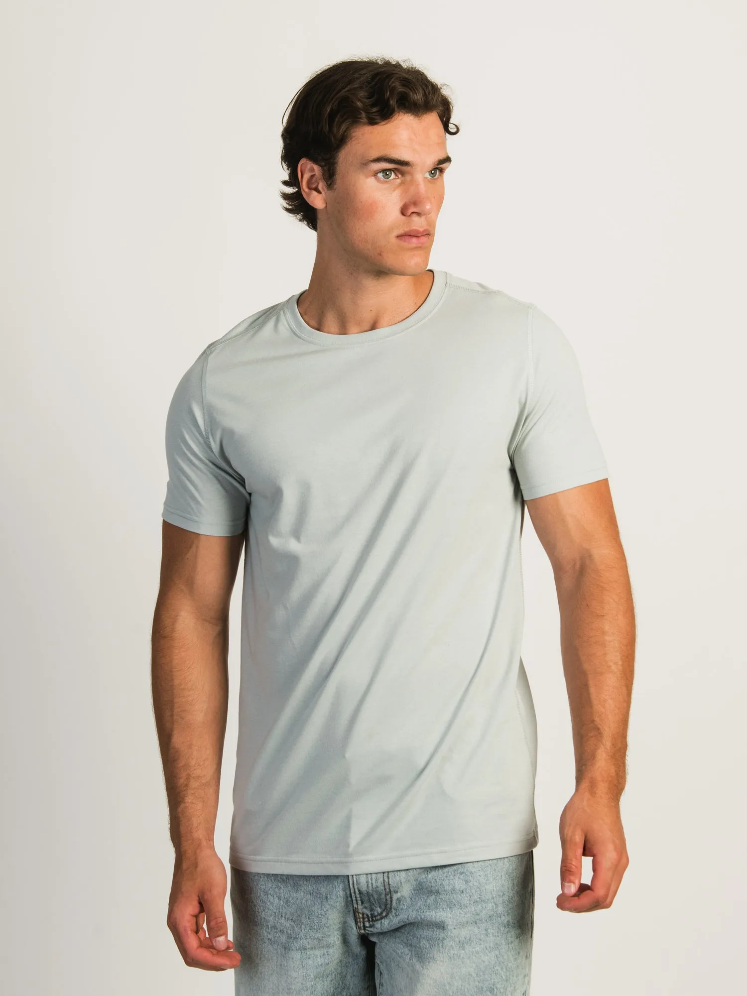 VICTOR CREWNECK TEE - CEMENT sold by Boathouse