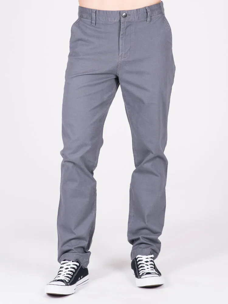 MENS RELAXED CHINO PANTS - GRAVEL - CLEARANCE sold by Boathouse